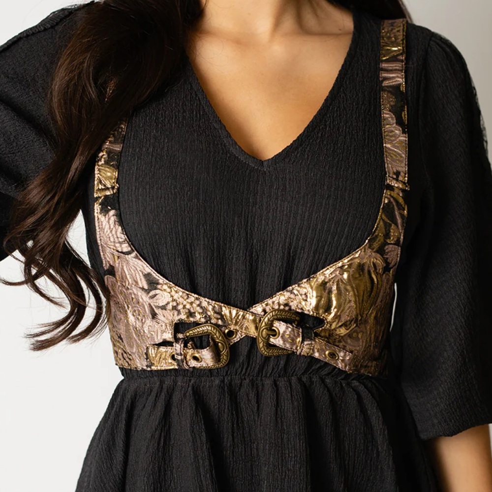 BRAND NEW Joyfolie Harness with Metallic gold detailing
